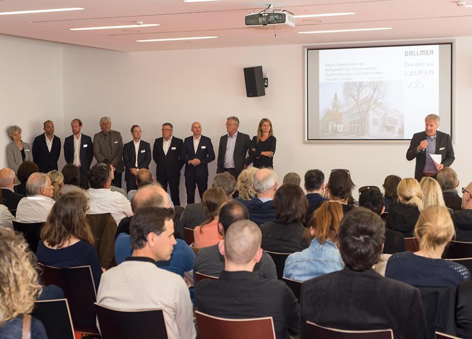 Joint seminar "Bathroom design" in the Hospitalhof training centre, Stuttgart